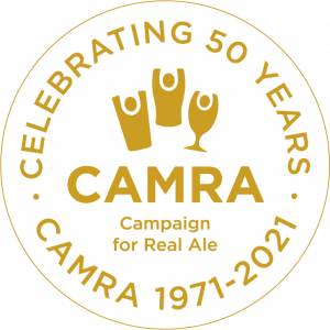 CAMRA 50th Logo - Gold on White RGB